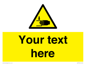 Custom warning crushing of hands